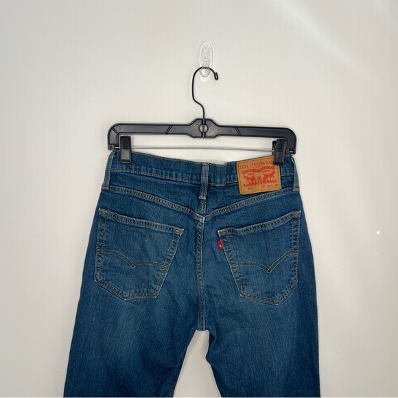 Levi's 541 Denim Dark Wash Straight Fit Jeans Size W30x L30 - Picture 5 of 15